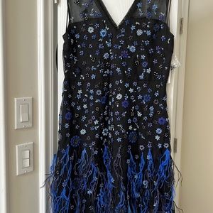 Ellie Tahari Jayla Dress cocktail black USA14